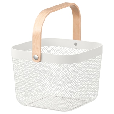 Basket White 25X26X18cm