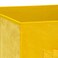 5Five Velvet Storage Box (31 x 31 x 31 cm, Yellow)