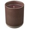 Scented Candle In Ceramic Jar Leather &amp; Vanilla/Brown 45Hr