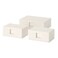 Lego Box With Lid Set Of 3 White