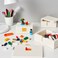 Lego Box With Lid Set Of 3 White