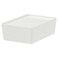 Box With Lid White 18X26X8cm