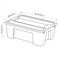 Box With Lid Transparent 39X28X14cm/11 L