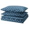 Duvet Cover And 2 Pillowcases Dark Blue/Light Blue 240X220/50X80cm
