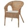 Armchair With Cushion Rattan/Norna Natural