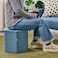 Pouffe With Storage Knisa Medium Blue