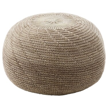 Pouffe Beige 45cm