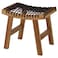 Stool Outdoor Light Brown Stained 48X35X43cm