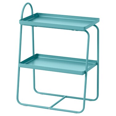 Bedside Table/Shelf Unit Blue-Turquoise