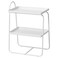 Bedside Table/Shelf Unit White