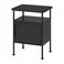 Bedside Table Anthracite 45X36X59cm