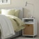 Bedside Table White 37X37cm