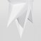 Christmas Lamp Shade 3D-Shapes/Star-Shaped White 70Cm