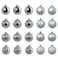 Christmas Tree Ornament In Bag Set Of 20 Bauble Silver-Colour 7Cm
