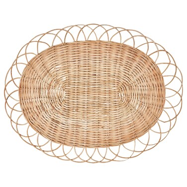 Place Mat Natural/Rattan Handmade 35cm