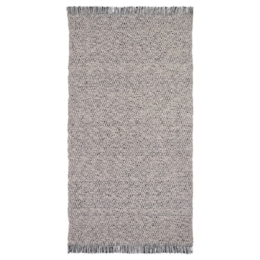 Rug Flatwoven Black/Natural 80X150cm