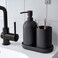 3-Piece Bathroom Set Black