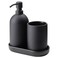 3-Piece Bathroom Set Black