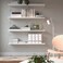 Wall Shelf White/White 120X30cm