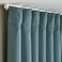 Room Darkening Curtains 1 Pair Dark Grey-Turquoise 145X300cm