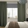 Block-Out Curtains 1 Pair Dark Green 145X300cm