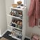 Shoe Cabinet With 3 Compartments White 49X28X135cm