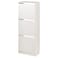 Shoe Cabinet With 3 Compartments White 49X28X135cm