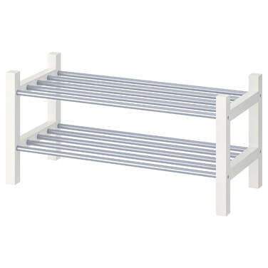 Shoe Rack White 79X32X37cm