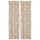 Curtains 1 Pair Beige/White 145X300cm