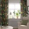 Curtains 1 Pair Black-Green Multicolour/Floral Pattern 145X300cm