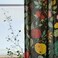 Curtains 1 Pair Black-Green Multicolour/Floral Pattern 145X300cm