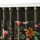 Curtains 1 Pair Black-Green Multicolour/Floral Pattern 145X300cm