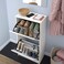 Shoe Cabinet With 2 Compartments White 49X28X93cm