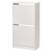 Shoe Cabinet With 2 Compartments White 49X28X93cm
