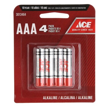 Christmas ACE AAA Alkaline Battery Pack (4 Pc.)