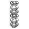 Christmas Atmosphera Plastic Tree Ornament Set (18 Pc., 3 cm, Silver)