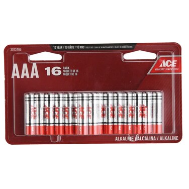 Christmas ACE AAA Alkaline Battery Pack (16 Pc.)