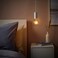 Pendant Lamp With Light Bulb White/Globe Clear