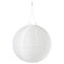 Led Solar-Powered Pendant Lamp Outdoor/Globe White 45 Cm