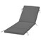 Sun Lounger Cushion Cover Outdoor Dark Grey 190X60 Cm
