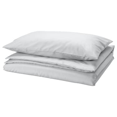 Duvet Cover And Pillowcase Grey 150X200/50X80 Cm
