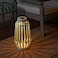 Led Solar-Powered Floor Lamp Beige/Stripe 42 Cm