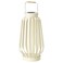 Led Solar-Powered Floor Lamp Beige/Stripe 42 Cm