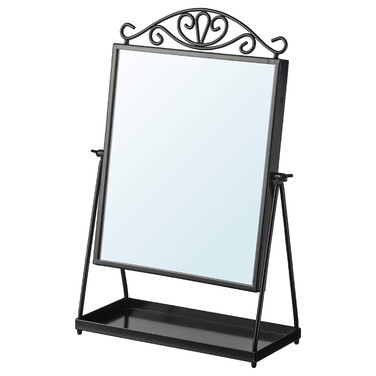 Table Mirror Black 27X43 Cm