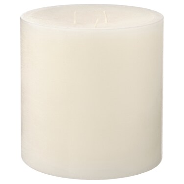 Unscented Block Candle 3 Wicks White