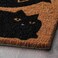 Door Mat Cat Black/Natural 60X90 Cm