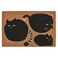 Door Mat Cat Black/Natural 60X90 Cm