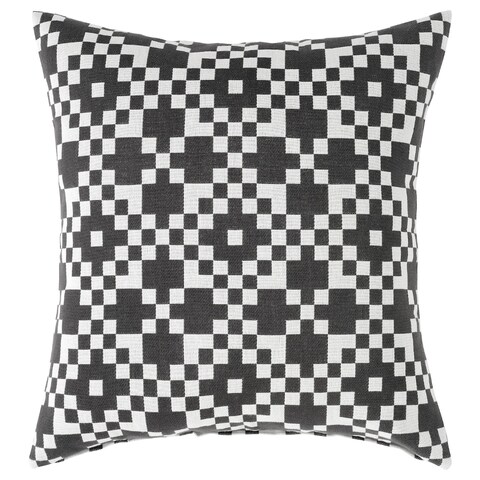 Cushion Cover Black/White 50X50 Cm