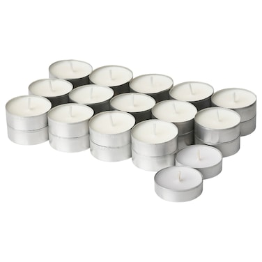 Scented Tealight Scandinavian Woods/White 3.5 Hr/30 Pack
