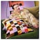 Cushion Cover Check Pattern Multicolour 50X50 Cm